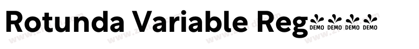 Rotunda Variable Reg字体转换 Rotunda Variable Reg字体转换